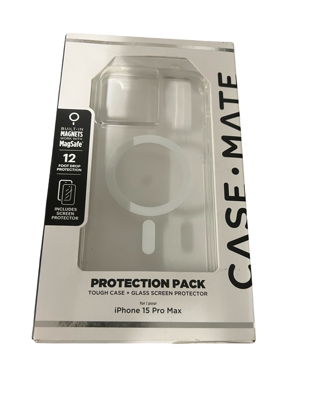 case-mate White for Phone 15 Pro Max Case with Magsafe Features open box